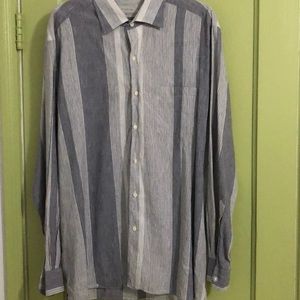 ermenegildo zegna long sleeve striped shirt